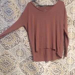 American Eagle Long sleeve braided shirt